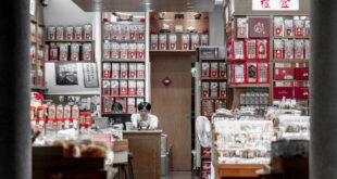 Explore the vibrant traditional Chinese store filled with unique products and cultural elements.