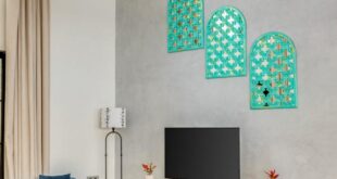 Stylish interior of a Goa villa with modern furnishings and decor. Bright and inviting.